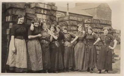 Chicas de fábrica de Dundee, c.1910